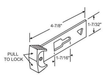 H0159-2 - Patio Glass Door Locks & Accessories                        