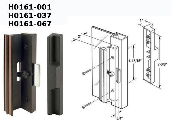 H0161 - Patio Glass Door Handles (Surface Mount)                      