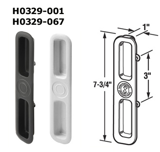 H0329 - Patio Glass Door Handles (Surface Mount)                      