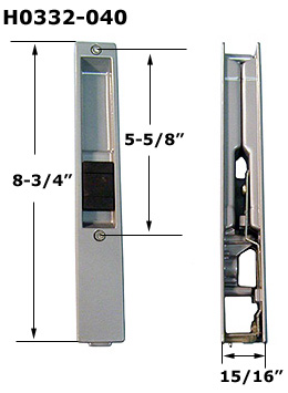 H0332 - Patio Glass Door Handles (Flush Mount)                        