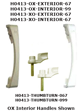 H0413 - Patio Glass Door Handles (Surface Mount)                      