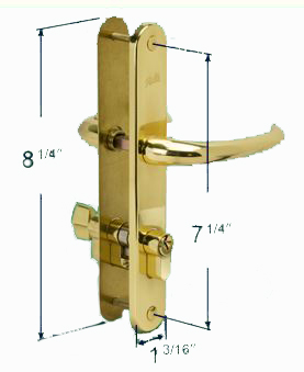 H0536 - Patio Glass Door Handles (Mortise Type, Pella                 