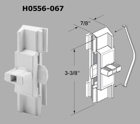 H0556 - Patio Glass Door Handles (Surface Mount)                      