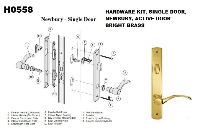 H0558 - Handleset, Active Door                                        