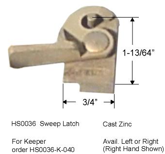 HS0036 - Sweep Latches                                                