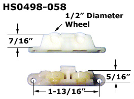 HS0498 - Horizontal Sliding Window Rollers And Guides                 