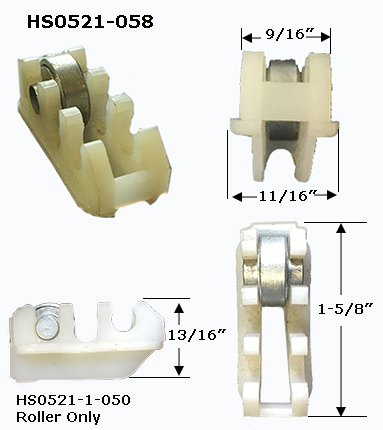 HS0521 - Horizontal Sliding Window Rollers And Guides                 