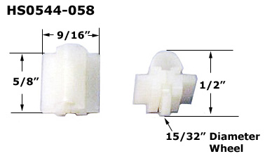 HS0544 - Horizontal Sliding Window Rollers And Guides                 