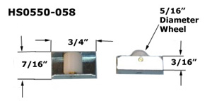 HS0550 - Horizontal Sliding Window Rollers and Guides                 