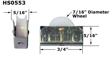 HS0553 - Horizontal Sliding Window Rollers And Guides                 