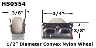 HS0554 - Horizontal Sliding Window Rollers And Guides                 