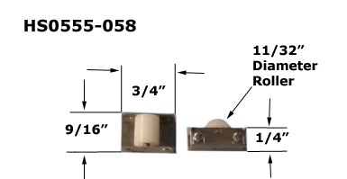 HS0555 - Horizontal Sliding Window Rollers and Guides                 