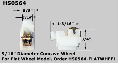 HS0564 - Horizontal Sliding Window Rollers And Guides                 