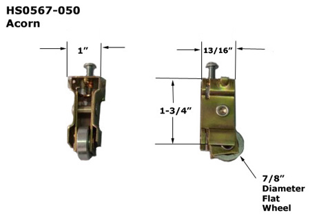 HS0567 - Horizontal Sliding Window Rollers And Guides                 