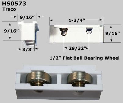 HS0573 - Horizontal Sliding Window Rollers And Guides                 