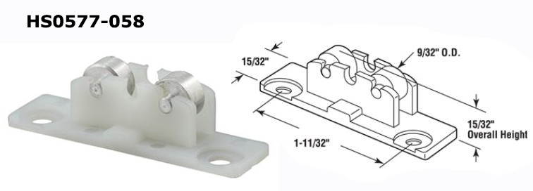 HS0577 - Horizontal Sliding Window Rollers And Guides                 