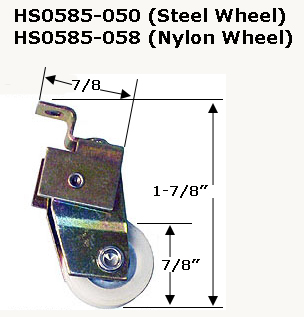 HS0585 - Horizontal Sliding Window Rollers And Guides                 