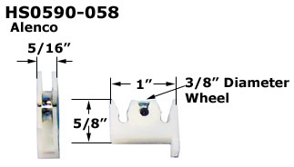 HS0590 - Horizontal Sliding Window Rollers And Guides                 