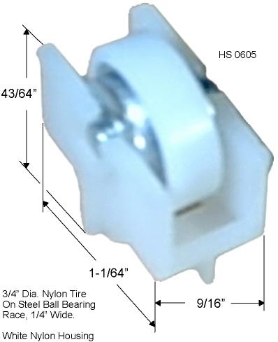 HS0605 - Horizontal Sliding Window Rollers And Guides                 