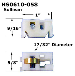 HS0610 - Horizontal Sliding Window Rollers And Guides                 