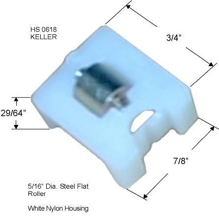 HS0618 - Horizontal Sliding Window Rollers And Guides                 