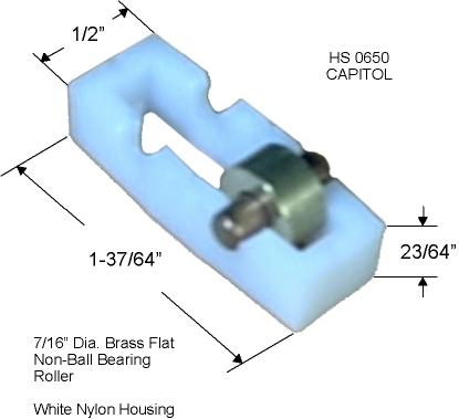 HS0650 - Horizontal Sliding Window Rollers And Guides                 