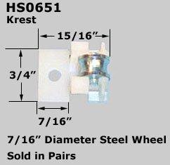 HS0651 - Horizontal Sliding Window Rollers And Guides                 