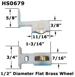 HS0679 - Horizontal Sliding Window Rollers & Guides                   