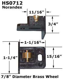 HS0712 - Horizontal Sliding Window Rollers And Guides                 