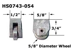 HS0743 - Horizontal Sliding Window Rollers and Guides                 