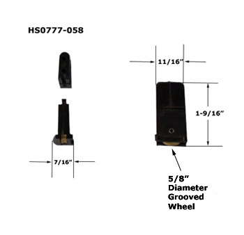 HS0777 - Horizontal Sliding Window Rollers and Guides                 