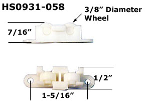 HS0931 - Horizontal Sliding Window Rollers And Guides                 