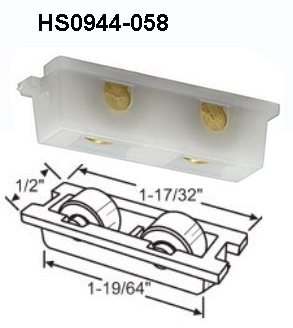 HS0944 - Horizontal Sliding Window Rollers and Guides                 