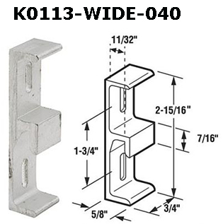 K0113WIDE - Patio Glass Door Keepers                                  