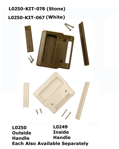 L0250KIT - Patio Screen Door Handles & Pulls                          