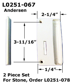L0251 - Patio Screen Door Handles & Pulls                             