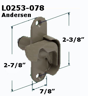 L0253 - Patio Glass Door Locks & Accessories, Andersen                