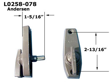 L0258 - Patio Screen Door Handles & Pulls                             