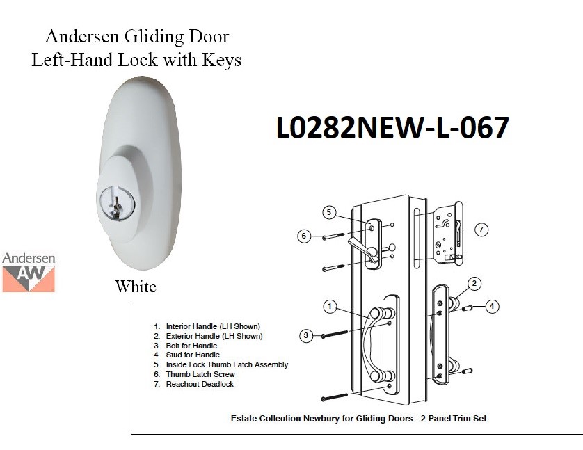 L0282 - Lock, Gliding Door                                            