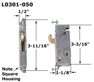 L0301 - Patio Glass Door Handles (Mortise Type)                       