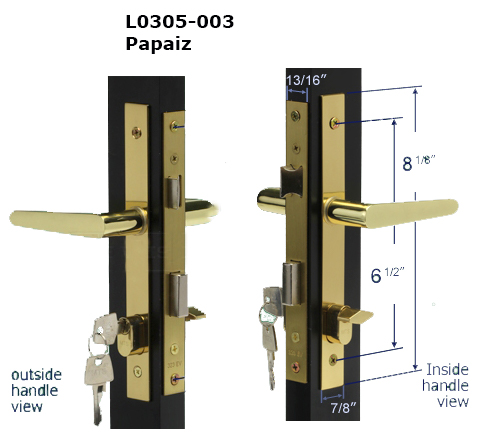 L0305 - Patio Glass Door Locks & Accessories, Storm Door, Screen Door 