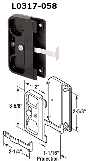 L0317 - Patio Screen Door Handles & Pulls                             