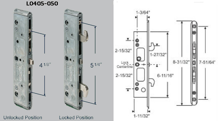 L0405 - Patio Glass Door Locks & Accessories                          