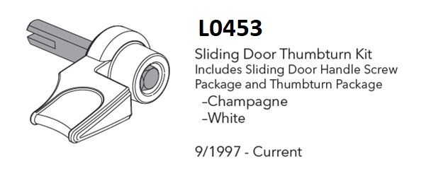 L0453 - Thumbturn, Sliding Door                                       