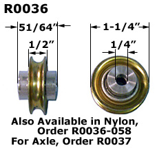 R0036 - Ball Bearing Rollers                                          