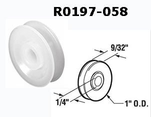 R0197 - Patio Screen Door Rollers                                     