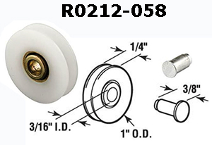 R0212 - Patio Screen Door Rollers                                     