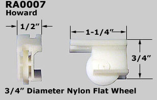 RA0007 - Patio Screen Door Rollers & Guides                           