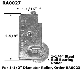 RA0027 - Patio Glass Door Roller Assemblies                           