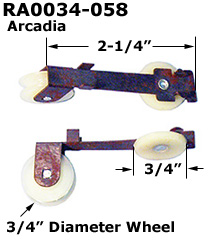 RA0034 - Patio Screen Door Rollers & Guides                           